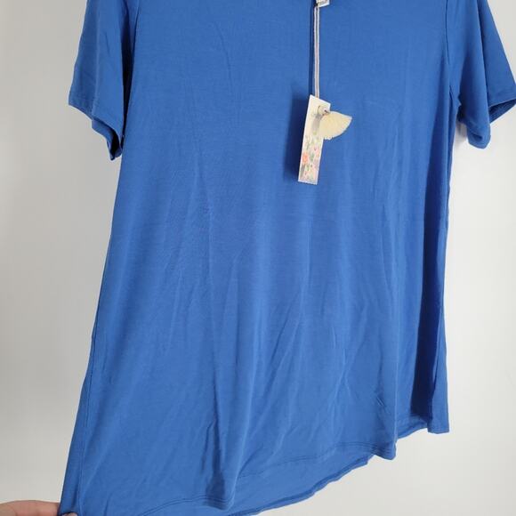 Johnny Was Blue Storm Favorite Short Sleeve Crewneck Tee Shirt XS - Picture 2 of 8